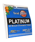 Test Pure Platinum 45 minute chewable tablet